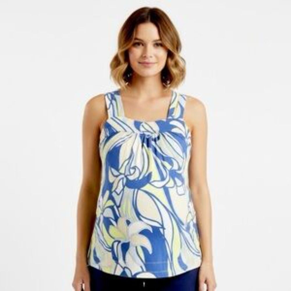 A.N.A A New Approach Maternity Floral Sleeveless Blouse Size Medium